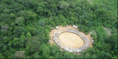 Vista aérea da aldeia Demini do povo Yanomami, Amazonas. | Marcos Wesley